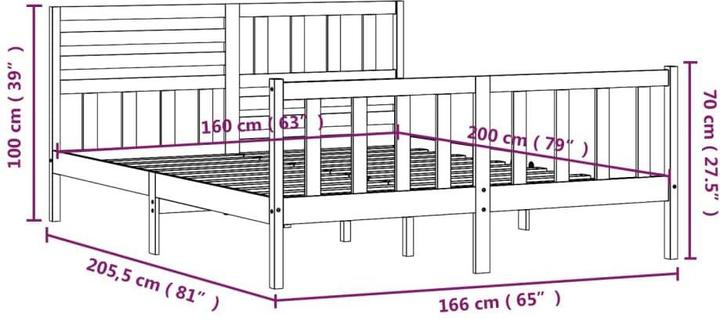 Actual product image VidaXL Neils (160 x 200 cm)