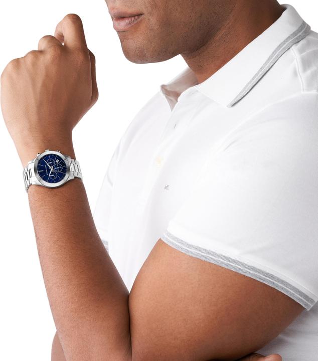 Actual product image Michael Kors Slim Runway (Analogue wristwatch, Chronograph, 44 mm)