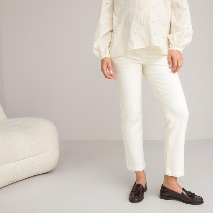 La Redoute Collections Gerade Umstandsjeans mit hohem Dehneinsatz am Bund
