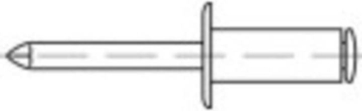 Toolcraft Offene Blindniete (Ø x L) 5 mm