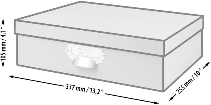 Image du produit Rössler Boîte de rangement S.O.H.O. Bleu (337 x 255 x 105 mm, 9 l)
