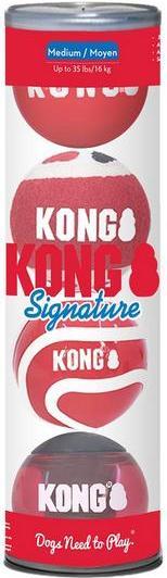 Actual product image KONG Signature Balls M, set of 3, assorted (Ball toy dog)
