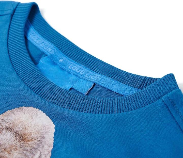 Actual product image VidaXL Children's long-sleeved shirt petrol blue 128,Material: 100 (128)