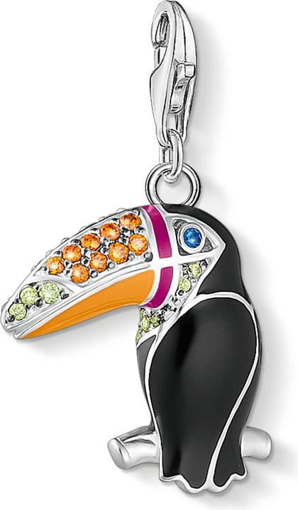 Produktbild Thomas Sabo Charm-Anhänger Bunter Tukan Silber (Emaille, 925er Silber)