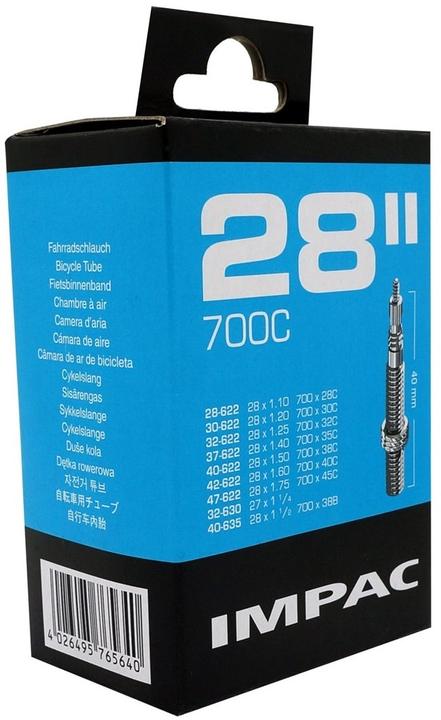 Immagine prodotto Impac 28 Zoll 28/47-622/635 IB (SV) camera d'aria (Presta (SV), 28", 40 mm)