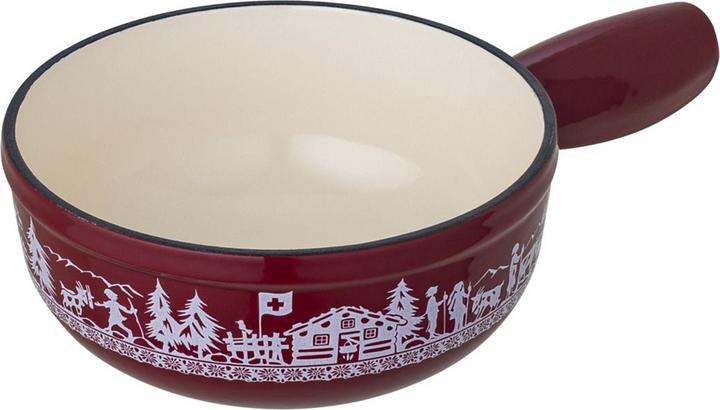 Immagine prodotto Kuhn Rikon Caquelon Induktion Gusseisen rot Alpweide Mini Ø 17 cm (1.30 l)