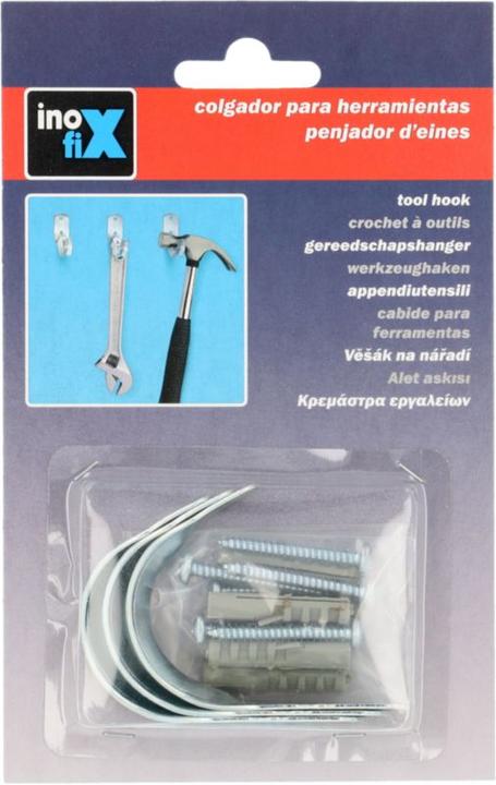 Produktbild Inofix Haken für Werkzeug, Zink, 3 Stück