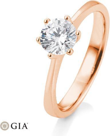 Actual product image Breuning 6 prong set 0.80-1.50 ct. (50, 585/14 K Gold)