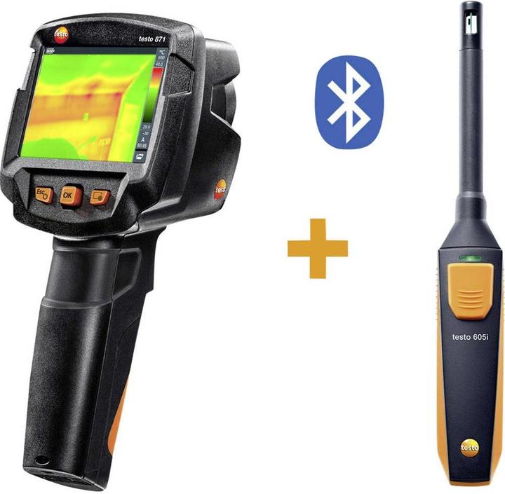 Actual product image Testo Thermal imaging camera 871 KIT -30 to +650 °C