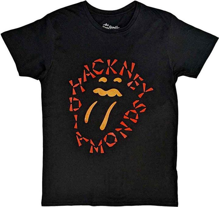 Actual product image The Rolling Stones T Shirt Hackney Diamonds Negative Tongue Official Black L (L)