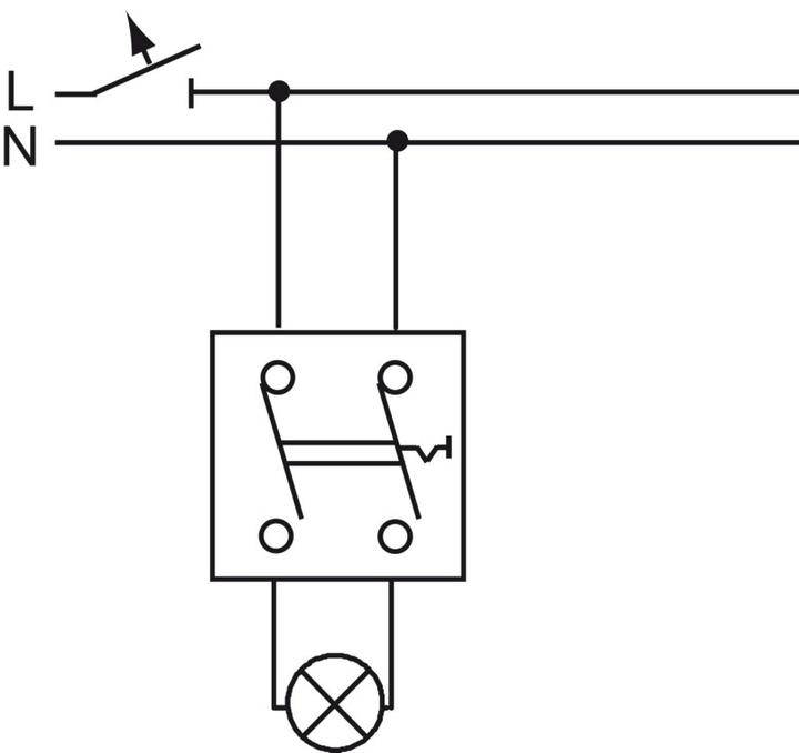 Actual product image Busch-Jaeger Rocker switch 2-pole, circuit breaker 2CKA001042A0654