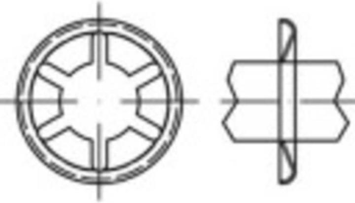 Immagine prodotto Toolcraft Anelli di bloccaggio dell'asse esterno passante