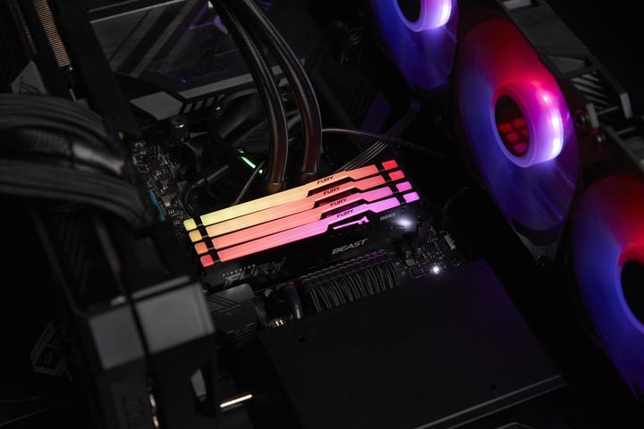 Actual product image Kingston FURY Beast RGB (1 x 16GB, 5600 MHz, DDR5 RAM, DIMM)