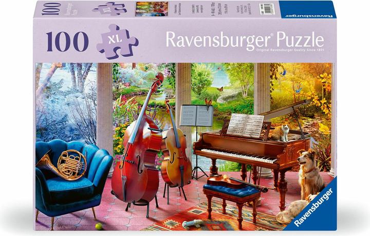 Actual product image Ravensburger Puzzle 12001366 - Musical seasons - Puzzle for older people and seniors (100 pieces)