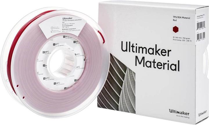 Immagine prodotto Ultimaker Filamento (TPU, 2.85 mm, 750 g, Rosso)