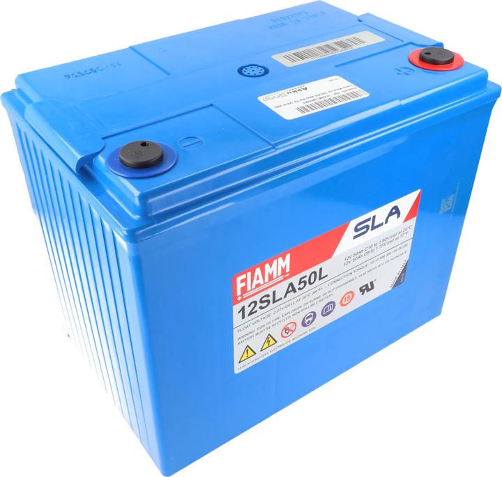 Fiamm Monolite 12SLA50 12V 50Ah (10hr) Bleiakku AGM Blei Gel Akku (12 V, 50 Ah)