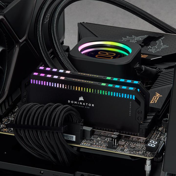 Image du produit Corsair Dominator Platinum RGB (2 x 32GB, 5600 MHz, RAM DDR5, DIMM)