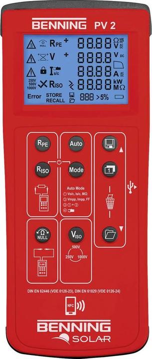 Actual product image Benning Installation tester PV 2 (CAT I, CAT III 300V)
