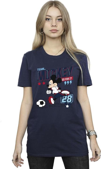 Immagine prodotto Disney Mickey Mouse Team Mickey Football Maglietta Ampia Donna (3XL)