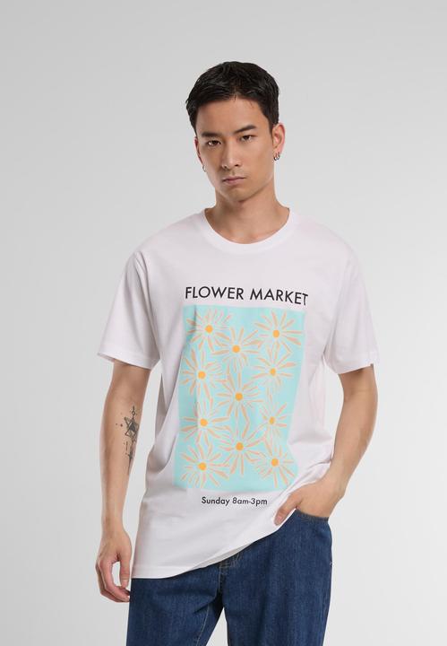 Actual product image Mister Tee Ladies Flower Market Tee - 19065 (XS)