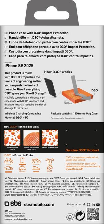 Immagine prodotto SBS Copertina posteriore (Apple iPhone 16e)