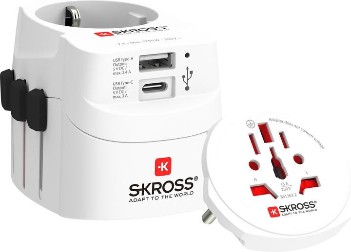 Skross Pro Light USB (AC) - World