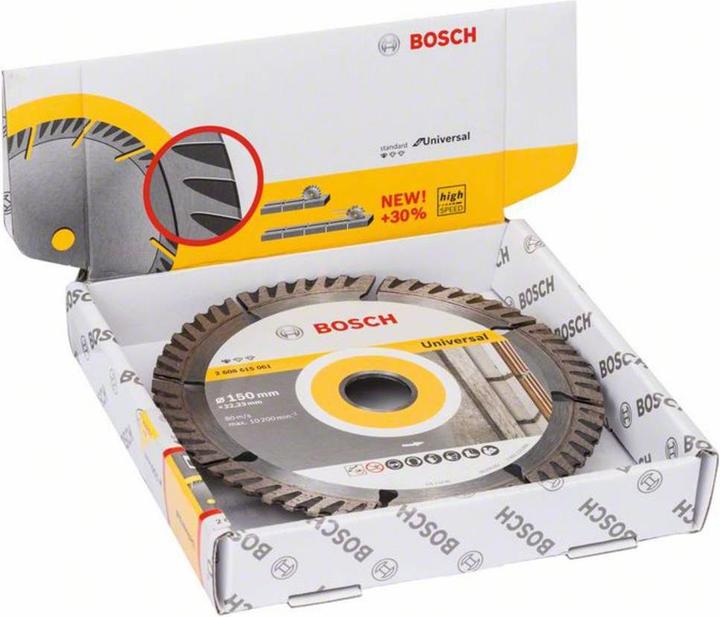 Actual product image Bosch Professional Zubehör PRO Multi Material diamond cutting disc, 150 x 22.23 mm