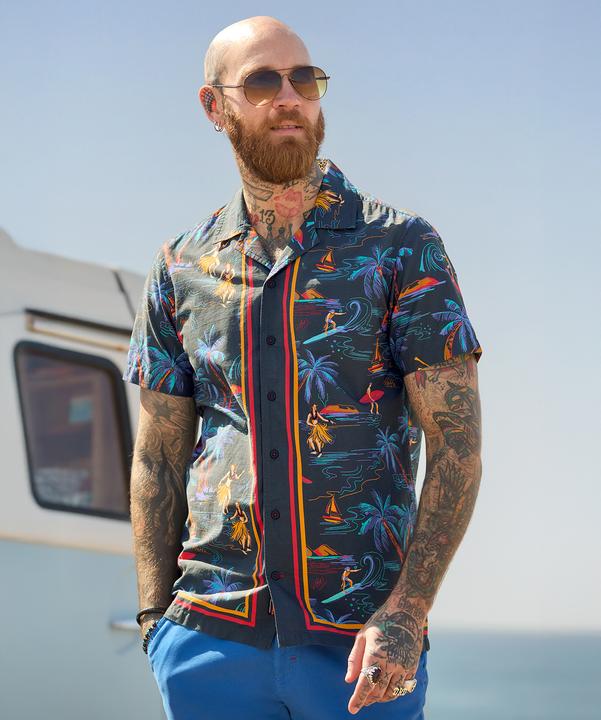 Produktbild Joe Browns Hawaiian Surfing Cuban Short Sleeve Shirt (L)