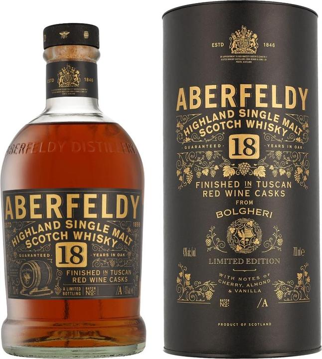 Aberfeldy 18 Y Bolgheri Italian Red Wine Casks (Scotch Whisky)