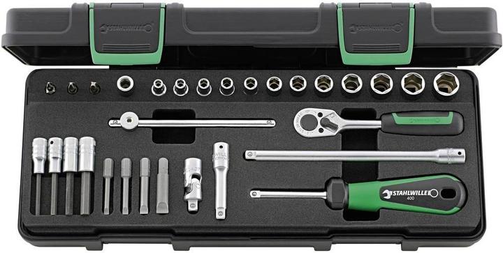 Actual product image Stahlwille Socket wrench set 1/4 (6.3 mm (13 mm, 8 mm, 10 mm, 4 mm, 11 mm, 7 mm, 12 mm, 6 mm, 9 mm, 5 mm)