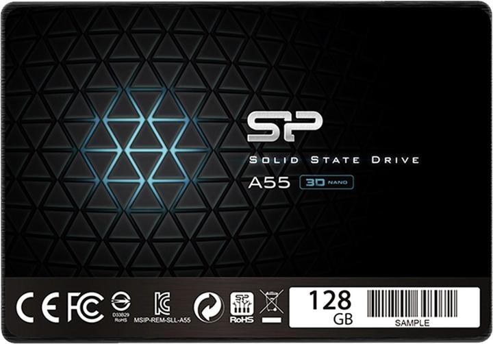 Immagine prodotto Silicon Power A55 128 GB, fattore di forma SSD 2,5", interfaccia SSD SATA, velocità di scrittura 420 MB (128 GB, 2.5")