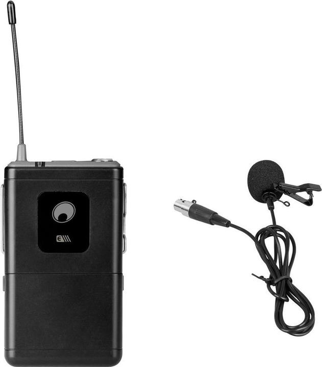 Actual product image Omnitronic UHF-E series pocket transmitter 831.1MHz + lavalier microphone