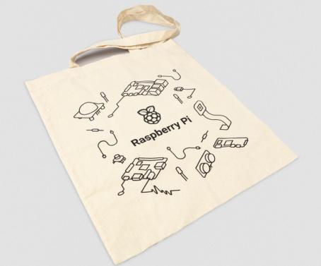 Image du produit Raspberry Pi Sac officiel en coton naturel