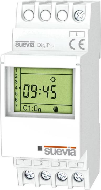 Image du produit Suevia Horloge programmable pour rail DIN 1