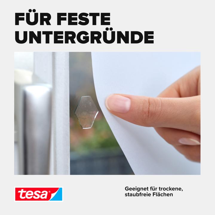 Produktbild tesa TACK doppelseitige Klebebads, transparente Klebestreifen (0.02 kg)