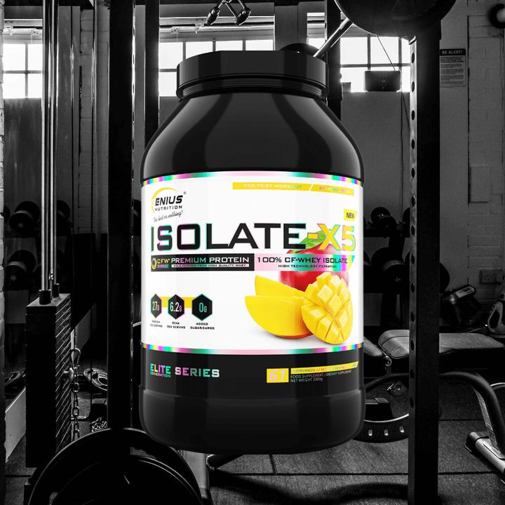Actual product image Genius Nutrition Isolate-X5 (Mango Shake, 1 pcs., 2000 g)