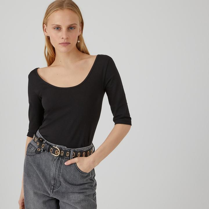 Immagine prodotto La Redoute Collections Maglietta con scollo a ballerina (XXL)
