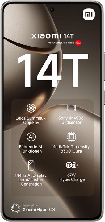 Image du produit Xiaomi 14T + Moniteur de jeu incurvé 30" Bundle de lancement (256 Go, Gris Titan, 6.67", Double SIM, 50 Mpx, 5G)