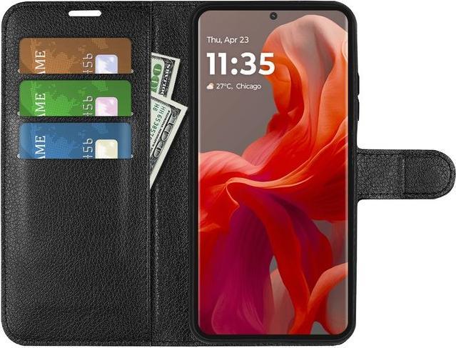 Produktbild MU Classic Litchi Leder Bookcover Series (Motorola Moto G85)