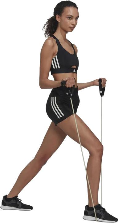 Actual product image adidas Womens/Ladies Hyperglam Triple Stripe Tight Shorts (42 D)