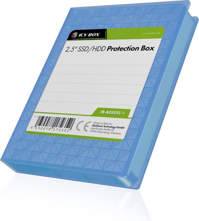 Image du produit Icy Box IB-AC6251-6 2.5"-Festplatte Schutzgehäuse 6er Pack