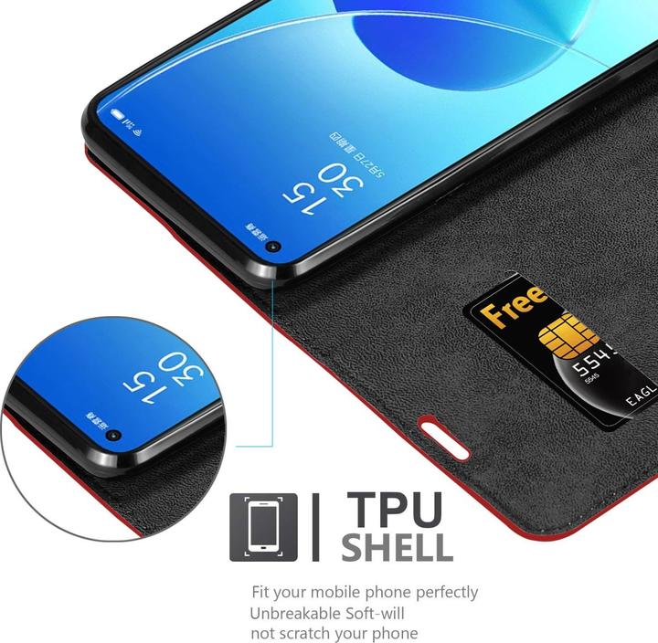 Immagine prodotto Cadorabo Libro Invis. Coperchio magnetico (Oppo Reno 6 5G)
