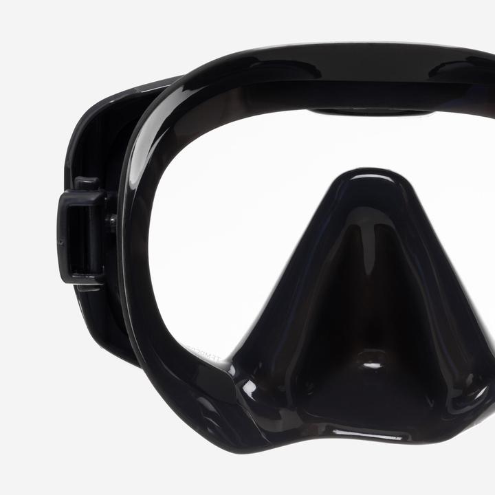 Produktbild Subea Tauchmaske Antibeschlag Silikonriemen - 100 schwarz/grau