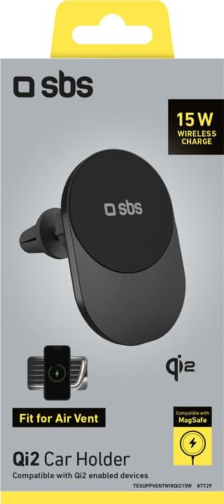 Actual product image SBS Ventilation slot universal holder 15W WirelessCharge