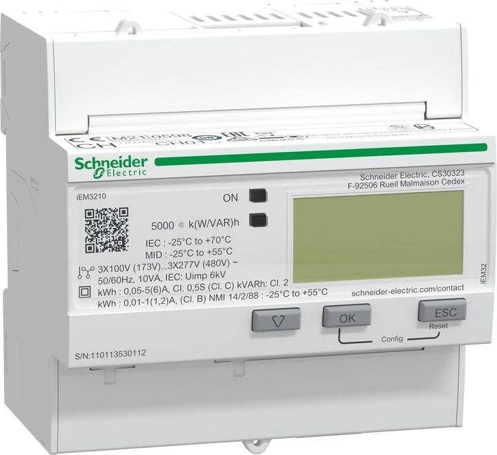 Schneider Electric iEM3210 Misuratore di energia CT Pulse MID