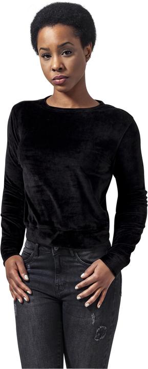 Image du produit Urban Classics Ladies Short Velvet Crew (XS)