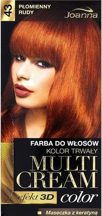 Produktbild Joanna Multi Cream Color Hair Dye 43 Flame Redhead (Flame Redhead)