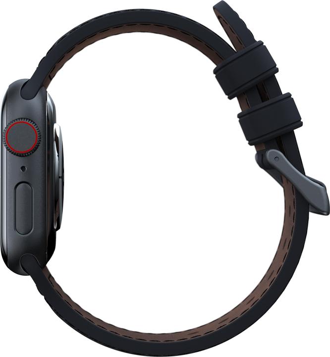Image du produit Njord Bracelet en cuir de saumon Vindur Watch Strap for Apple Watch 44/45mm (45 mm, Cuir végétalien, Fermeture en acier inoxydable, Cuir de saumon)