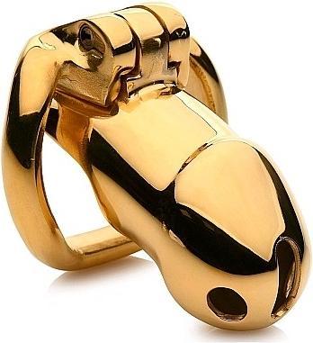 Image du produit Master Series Midas Locking Chastity Cage - 18K Gold-Plated