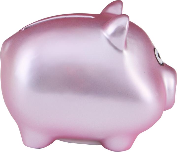 Actual product image Idena Piggy bank pink metallic 7x7x8cm (7 x 7 x 8 cm)